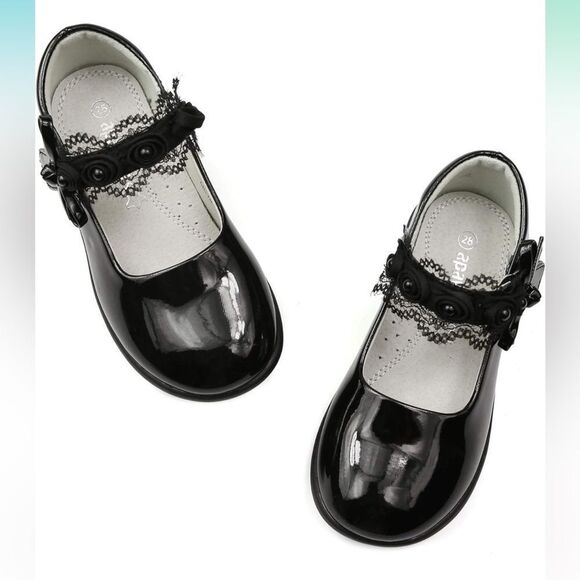 apawwa Other - NWOT Apawwa Size 3.5 Girls Dress Shoes Mary Jane Ballerina Flat Shoes